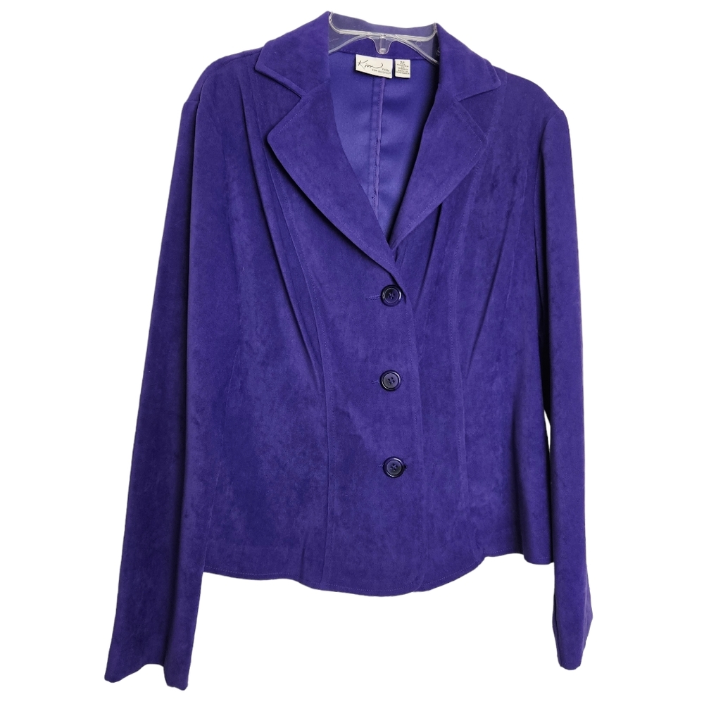 Kim Rogers Women's Purple Blazer Size 6P